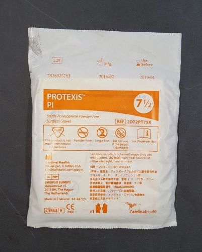 Lot of 150 Cardinal Health Protexis 7 1/2&#034; Surgical Gloves 2D72PT75X