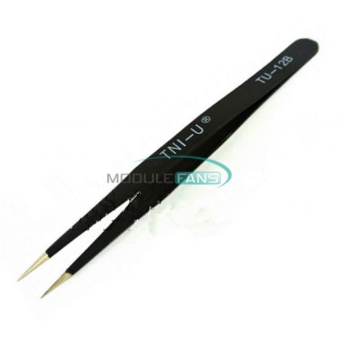 Tu-12b anti-static non-magnetic straight tip tweezer for sale