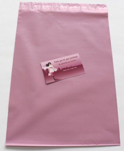Poly Mailers 20 Mauve Pink  9 x 12 and 20 Matching Thank You Note Card or Tags