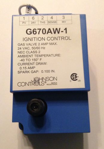 Johnson Controls G670AW-1C Ignition Control Replace G67AG-All G67BG-All