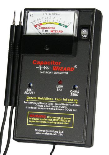 Capacitor wizard esr tester with capwizsavr installed (cap1b &amp; capsvr) for sale