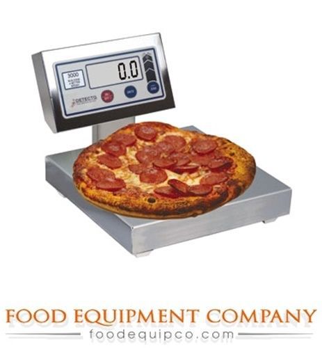 Detecto pz3030 scale pizza/ingredient digital display 30 lb. x 1/4 oz 12&#034; x... for sale
