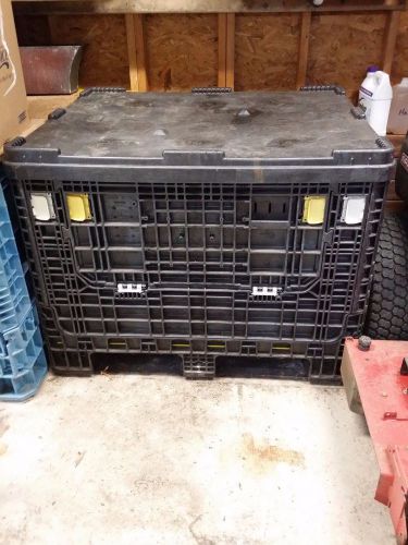 Pallet Box Storage Container Collapsible 47x39x36 OD, with LID