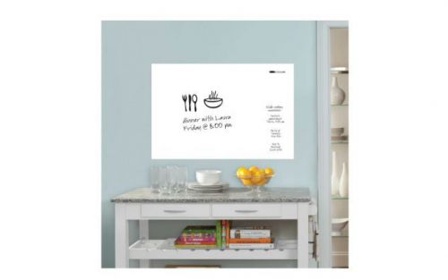 Office Kitchen Home Large Peel Stick Writing White board w Dry Erase Marker Gift