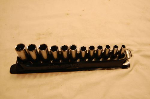 Snap-on 3/8&#034; Drive 12 Pc. Meric Deep Well Socket Set 8mm to 19mm