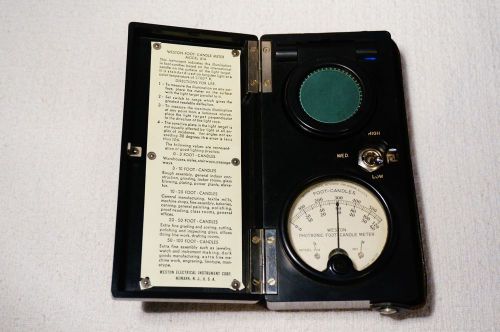 Vintage model 614 weston / daystrom foot candle meter for sale