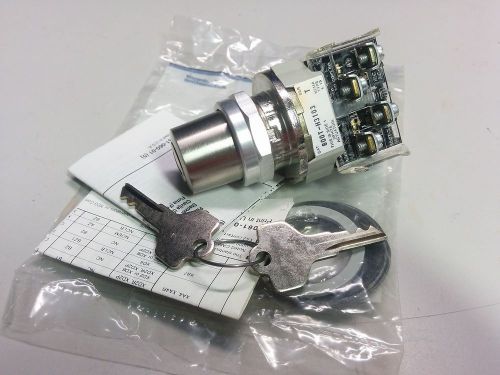 Allen bradley 800t-h3103a cylinder lock selector switch 2 pos maint series t nnb for sale