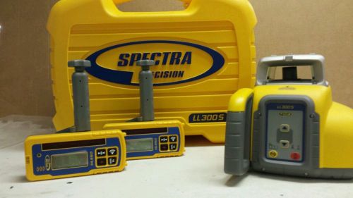 Spectra precision ll300s single slope laser w 2 hl450 receivers for sale