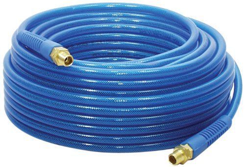 New apache 15026302 1 4 x 50 200 psi blue reinforced polyurethane air hose for sale