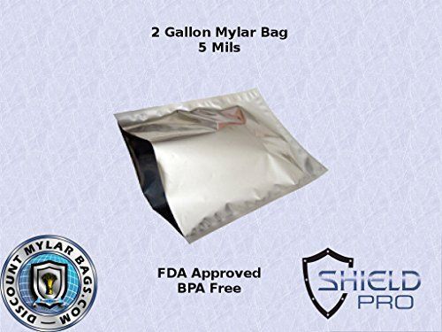 (20) - ShieldProTM 2 Gallon (14&#034;x20&#034;) 5 Mil Mylar Long Term Food Storage Bag New