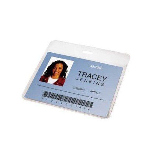 GBC Pre-Punched ID Badge Laminating Pouches, 5 mm Thickness, Clear, 50 Pouche...