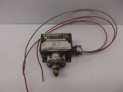 Ashcroft Dresser Industries Snap Action Switch B424B 500 PSI with 15 PSI Range