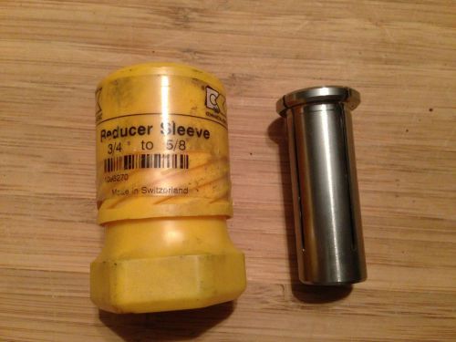 KENNAMETAL HC Hydraulic Chuck Sleeve Collet Reducer 3/4&#034; to 5/8&#034;