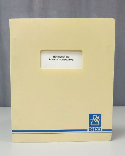Isco retriever 500 instruction manual for sale