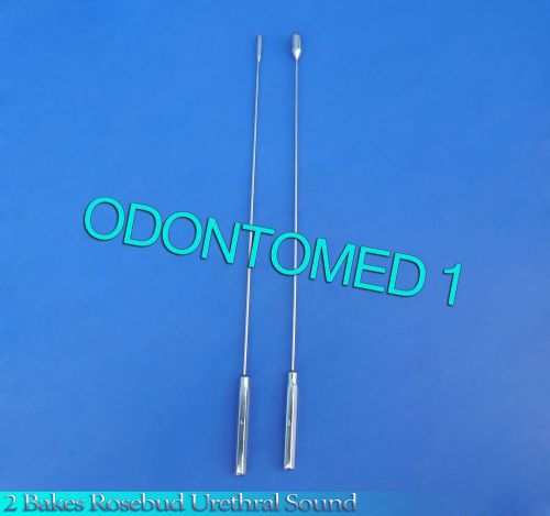 2 Pcs Bakes Rosebud Urethral Sounds 4mm+8mm