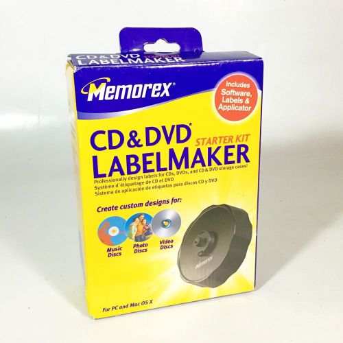 Memorex Cd And Dvd Label Maker Starter Kit W Software Pc Or Mac Create Labels