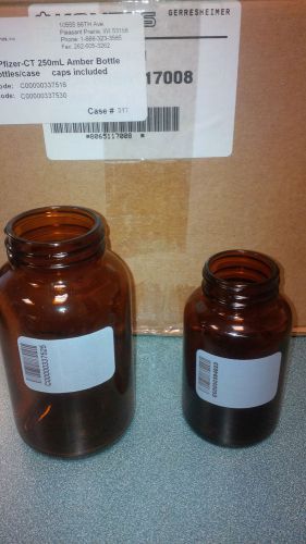 VWR Kontes Packer Brand 250ml / 8oz Amber or 120ml /4oz Glass Packer Bottle