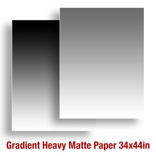 2 sheets Black &amp; Gray 34x44in Background Backdrop Gradient Matte Heavy Paper