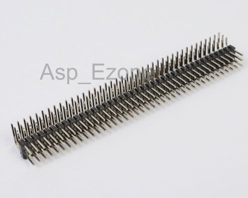 2pcs 2.54mm 3x40p male pins three row right angle pin header for sale