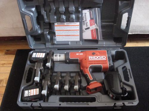 Ridgid propress rp330 hydraulic battery operated crimper 18v li-ion &amp; 6 jaws #2 for sale