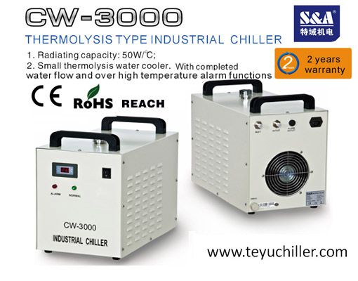 S&a cw-3000 water cooler for 80w co2 laser tube  for sale