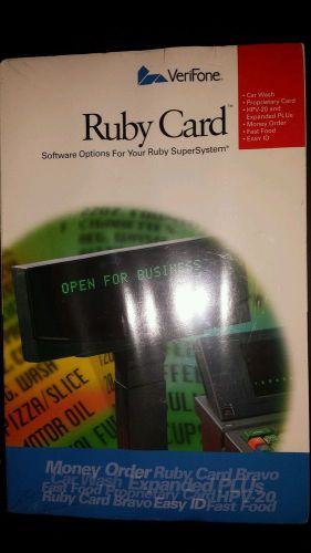 * NEW *  Verifone Ruby Card - Expanded PLU - POS - Ruby Sapphire  *No Reserve*