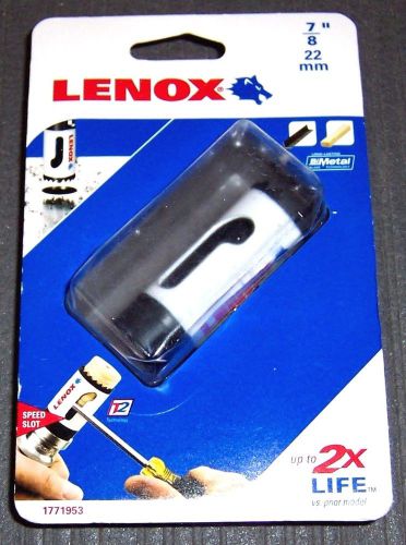 Lenox Tools 1771953 7/8&#034; Bi-Metal Speed Slot Hole Saw