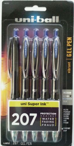 35 UNI-BALL SIGNO 207 BLUE ROLLERBALL RT Pens 0.7mm Med Point