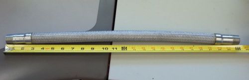 REDUCED!!  3/4&#034; Male to 3/4&#034; Male 304 Braided Stainless Steel Hose 24&#034; long