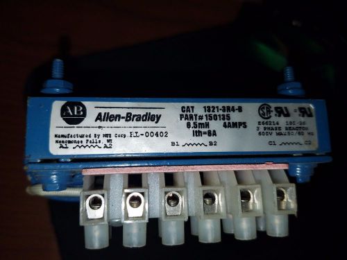 Allen Bradley 3 Phase Reactor Cat. 1321-3R4-B Used w/ Warranty [54]