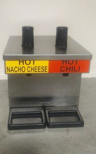 Commercial HOT NACHO CHEESE &amp; CHILI Warmer Pump Dispenser restaurant food truck