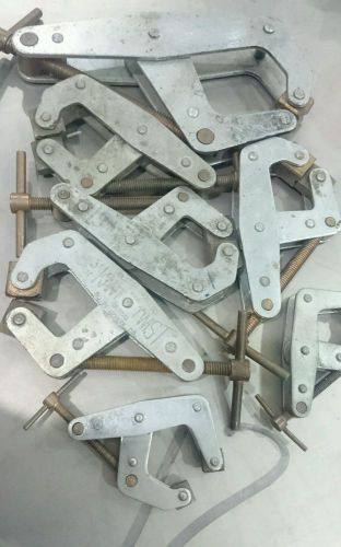 7 used kant-twist clamps.  2&#034;  3&#034; 6&#034;. very nice.  machinist clamps.  welding. for sale