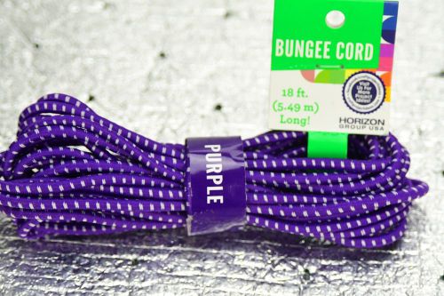 New Purple Bungee Cord 18 Feet Long 5.49 m Horizon Group USA 54685C
