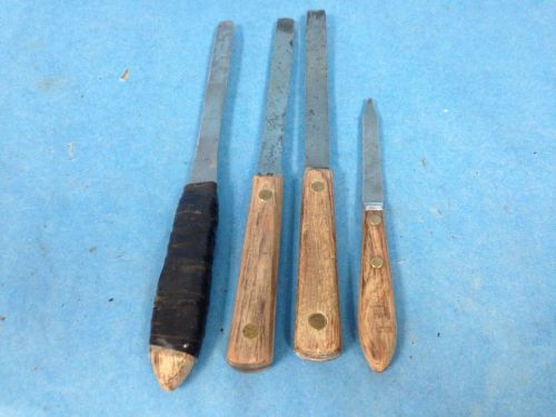 Vintage Lab Spatula Knives 6&#034;, 3&#034; Lot of 4