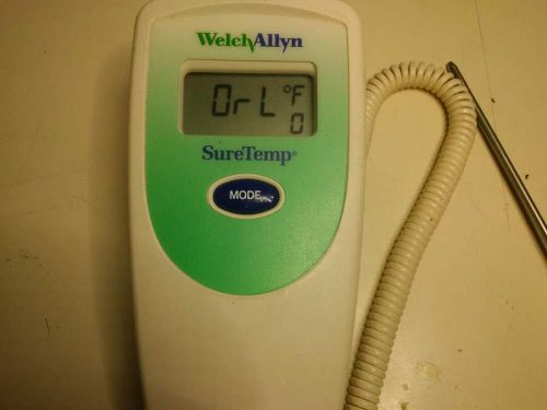 WELCH-ALLYN SURETEMP thermometer biomed calibrated,25 covers