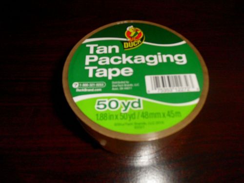 1 Roll Tan Brown Duck Packaging Tape 1.88&#034;x 50 yds. Packing Shipping