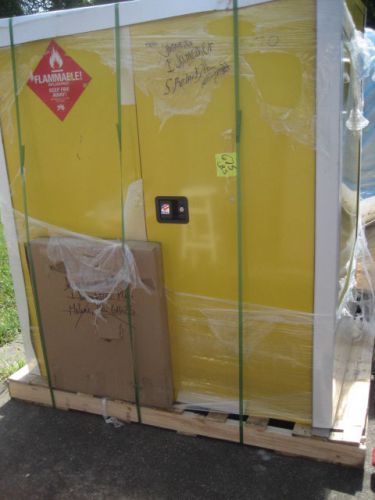 Pig/justrite 110 gal. 30-55 gal. drum 2 dr manual, flammable cabinet brand new! for sale