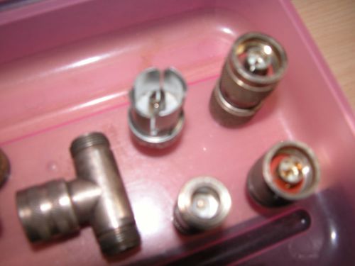 Cable adapters Assorted  &#034;N&#034;   &#034;BNC&#034;   &#034;GenRad&#034;   &#034;BNC&#034;   &#034;UHF &#034;  Coaxial  Lot 9