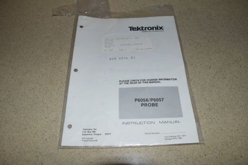 TEKTRONIX PROBE MANUAL LOT- P6111B-P6109B-P6134C-P6006- P6056-P6062B