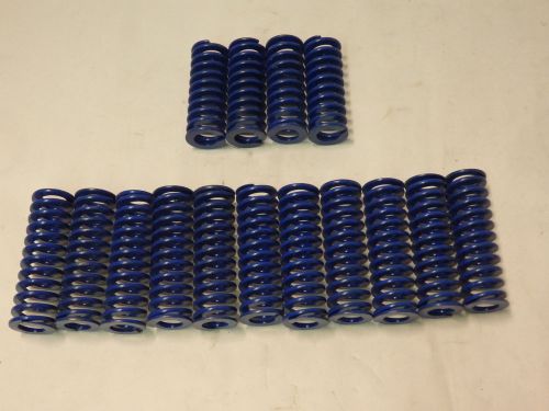 Lot of 14 Blue Die Springs: (10) 3.06&#034; x 1&#034;  (4) 2.75&#034; x 1&#034; -mould mold seat(K5)