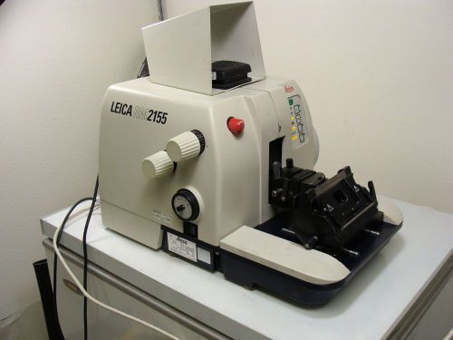 Leica  Model RM2155 Motorized Microtome with foot pedal