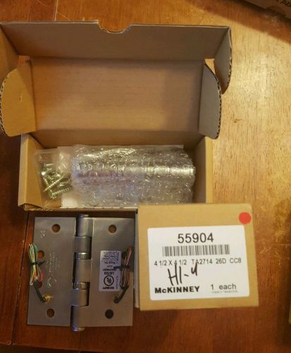 Mckinney assa abloy 55904 ta2714 26d cc8 electric hinge 4 1/2 x 4 1/2 for sale