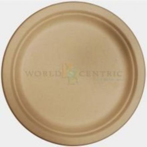 World Centrics Biodegradable and Compostable Wheat Straw 9&#034; Plates Package of 2