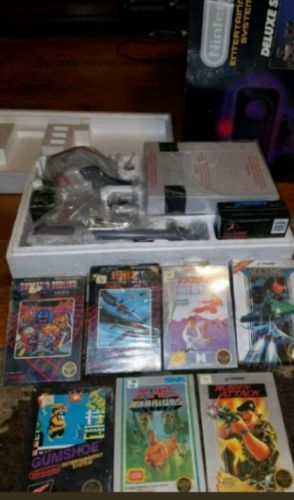 Nintendo NES Deluxe Set - NEVER OPENED - COLLECTORS DREAM!  +9 Games 7 Unopened!