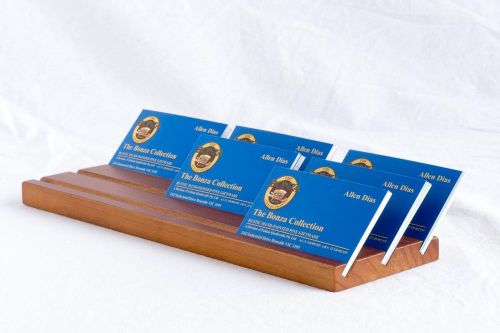 Wooden Business Card Holder - 19mm Thick  - 3 Abreast - 1 to 4 Slots