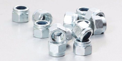 Nylock Nuts 3/8&#034; - 16 Galvanized  Quantity 300