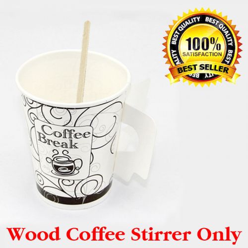 Wood Disposable Coffee Stirrers Stir Wooden Craft Beverage Stirrers 300 Count