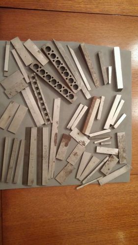 Various machinist pieces parallels lathe bits ect machinist you get all for sale