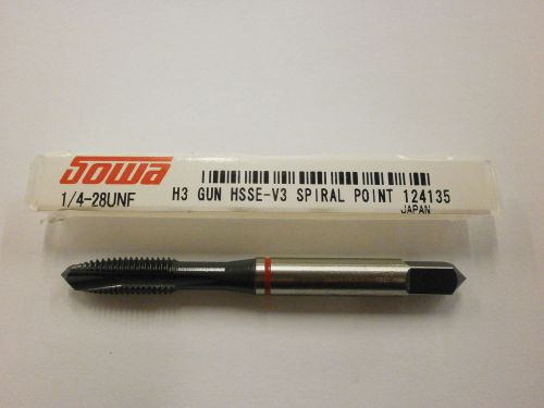 Sowa Tool 1/4-28 H3 Spiral Point Red Ring Tap CNC Style 48 HRC HSS 124-135 ST05