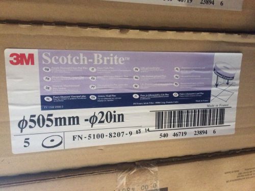 3M Scotch-brite Purple Diamond Floor Pad Plus - 20&#034; Diameter mmm-23894 case of 5